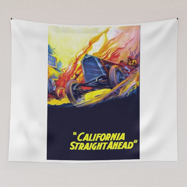 Item preview, California Straight Ahead Vintage Movie Poster designed and sold by samuelgolex.