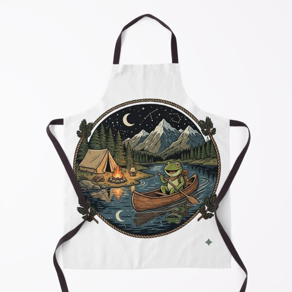 Item preview, River Canoe Frog Camping Classic T-Shirt designed and sold by pawsome purrfect.