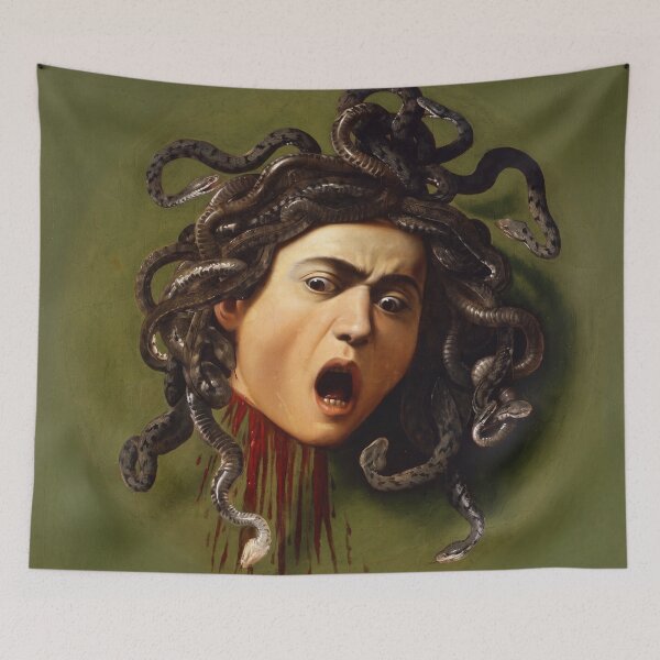 Item preview, Screaming Medusa Head with Serpents designed and sold by artofuniverse.