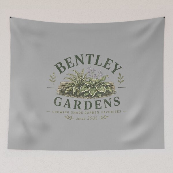 Item preview, Women's Vintage Shade Garden Design Hosta & Fern Botanical Artwork V-Neck designed and sold by ArleneRowe.
