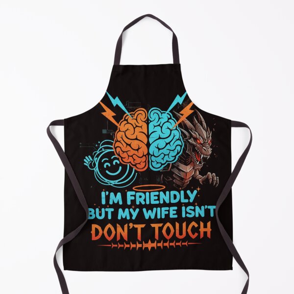 Item preview, I'm Friendly But My Wife Isn't Don't Touch designed and sold by SkrabinhoArt.