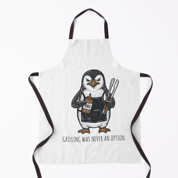 Item preview, Grilling Was Never An Option Funny BBQ Penguin Grill Master designed and sold by raedattia.