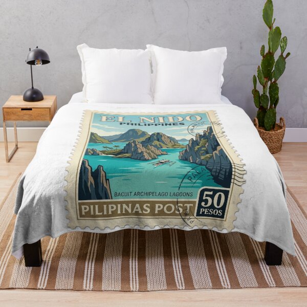 Item preview, Vintage El Nido Palawan Philippines Travel Stamp designed and sold by k3rstman1.