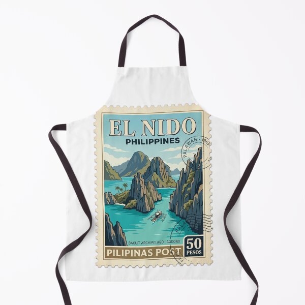 Item preview, Vintage El Nido Palawan Philippines Travel Stamp designed and sold by k3rstman1.