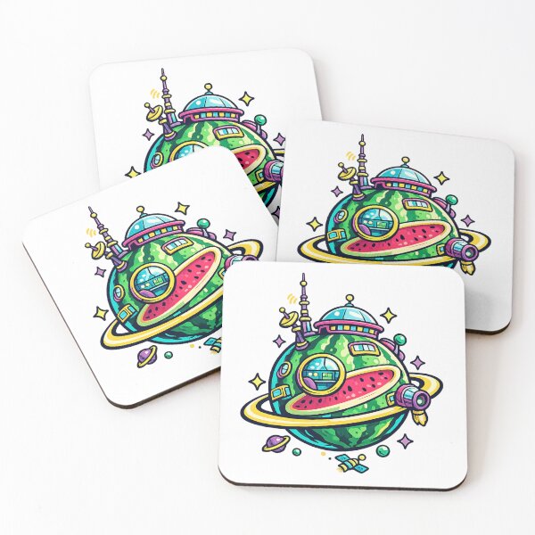 Item preview, Watermelon space station designed and sold by dmayuscula.