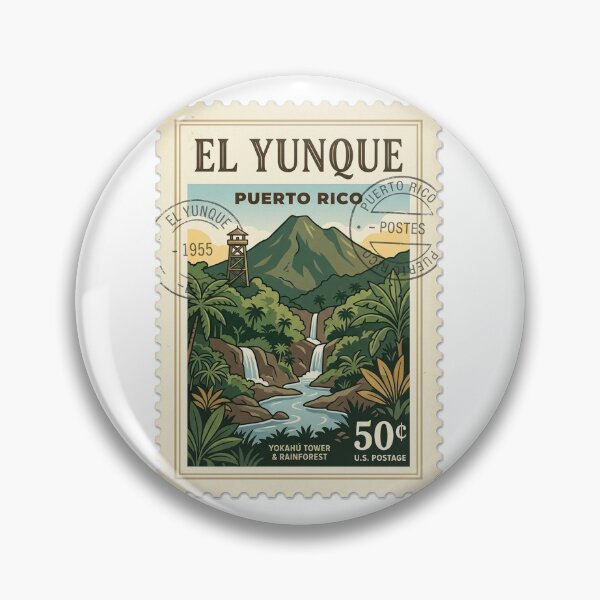Item preview, El Yunque Puerto Rico Rainforest Travel Stamp designed and sold by k3rstman1.