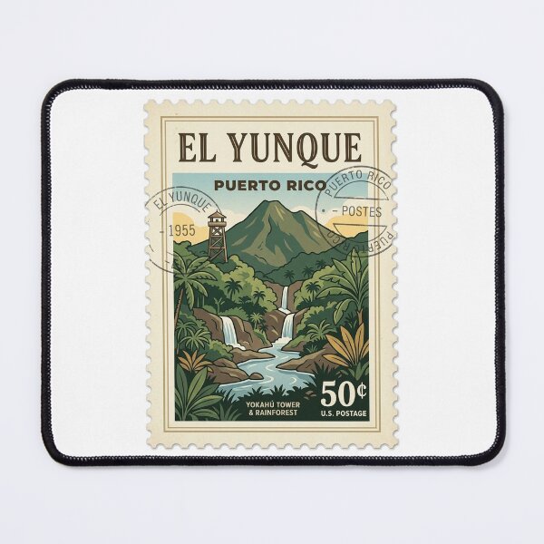 Item preview, El Yunque Puerto Rico Rainforest Travel Stamp designed and sold by k3rstman1.
