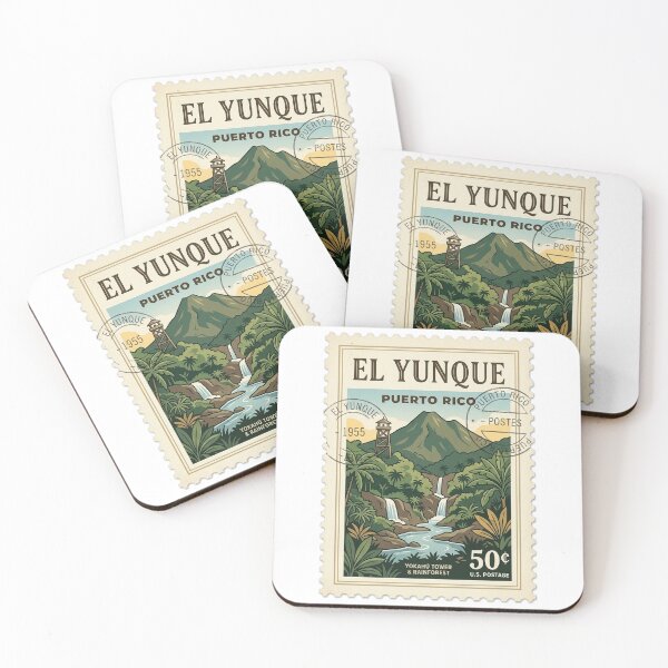 Item preview, El Yunque Puerto Rico Rainforest Travel Stamp designed and sold by k3rstman1.