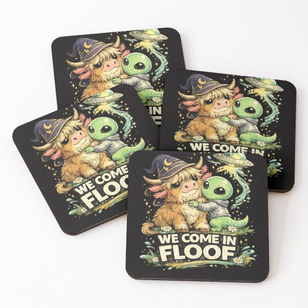 Item preview, We Come in Floof | Cute Funny Cat & Dragon Fantasy Design designed and sold by VasiArtLab.