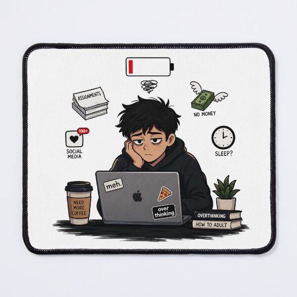Item preview, Gen Z Survival Mode Meme Sticker – Social Battery Low Funny Burnout Aesthetic designed and sold by DKraftz.