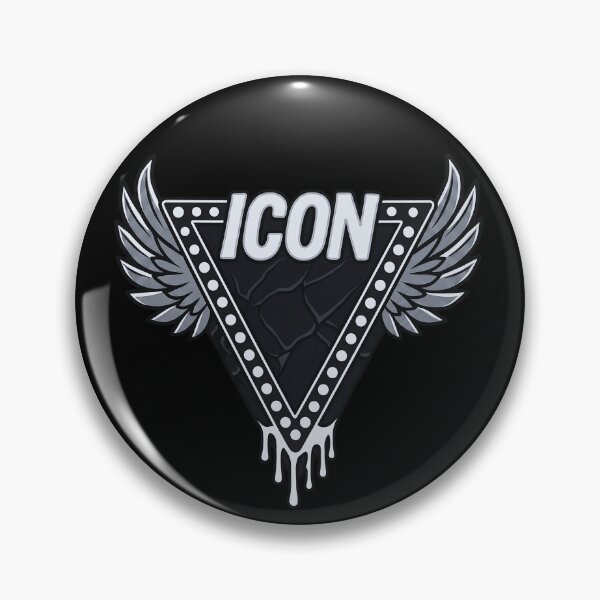 Item preview, Black & Silver Chrome Winged Icon Emblem designed and sold by TrinovaCreates.