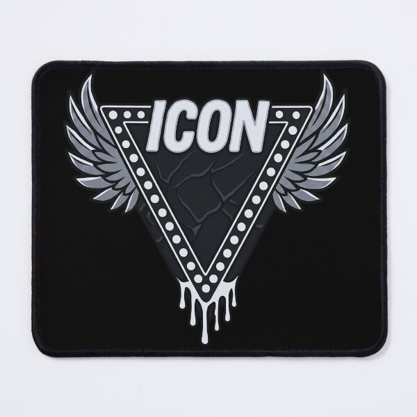 Item preview, Black & Silver Chrome Winged Icon Emblem designed and sold by TrinovaCreates.