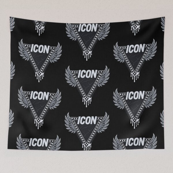 Item preview, Black & Silver Chrome Winged Icon Emblem designed and sold by TrinovaCreates.