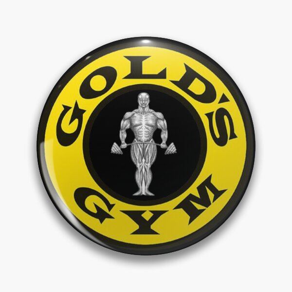 Item preview, Classic Gold's Gym Yellow Circle Bodybuilder Logo designed and sold by Sedwalhissan.