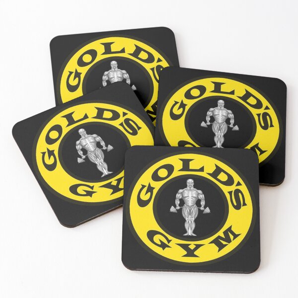 Item preview, Classic Gold's Gym Yellow Circle Bodybuilder Logo designed and sold by Sedwalhissan.