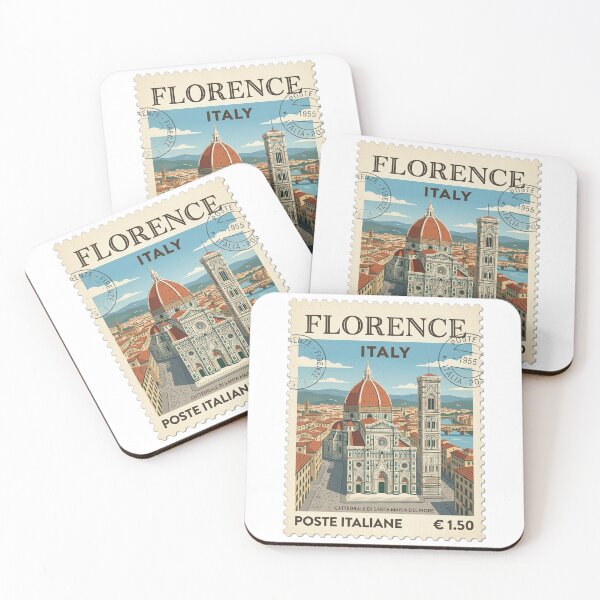Item preview, Florence Italy Cathedral Duomo Vintage Travel Stamp designed and sold by k3rstman1.
