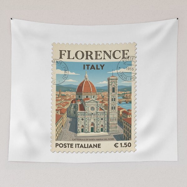 Item preview, Florence Italy Cathedral Duomo Vintage Travel Stamp designed and sold by k3rstman1.