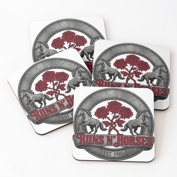Item preview, Runs N Horses Hard Rock Vintage Crest Parody designed and sold by lifrary365.