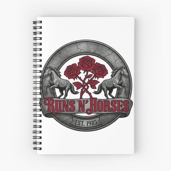 Item preview, Runs N Horses Hard Rock Vintage Crest Parody designed and sold by lifrary365.