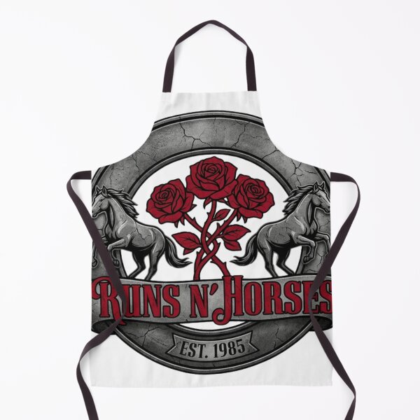 Item preview, Runs N Horses Hard Rock Vintage Crest Parody designed and sold by lifrary365.