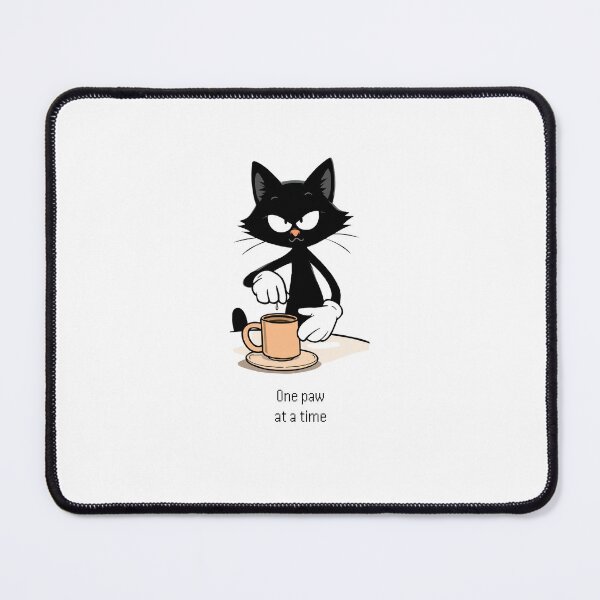 Item preview, 1930s Rubber Hose Cartoon Cat Mischievous Coffee Art designed and sold by Gameshalah's Designs Hub.