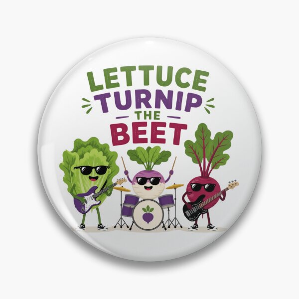 Item preview, Lettuce Turnip The Beet Cute Vegetable Music Pun designed and sold by Cerys-GS.