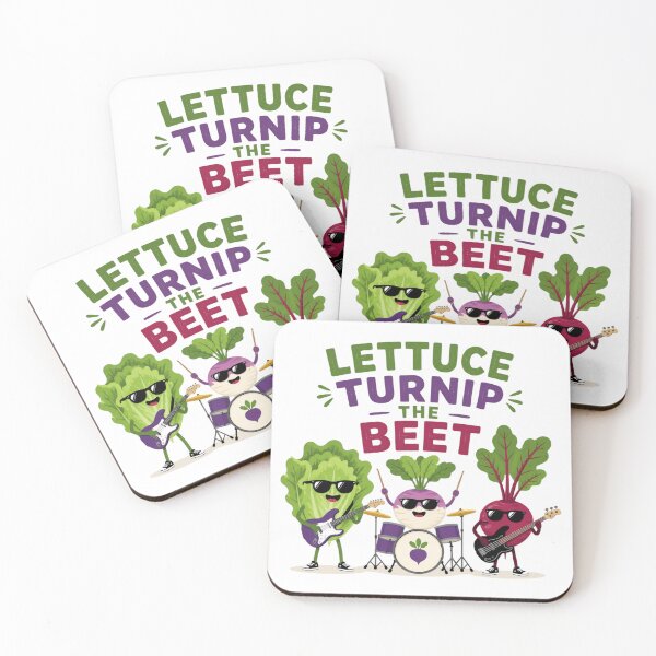 Item preview, Lettuce Turnip The Beet Cute Vegetable Music Pun designed and sold by Cerys-GS.