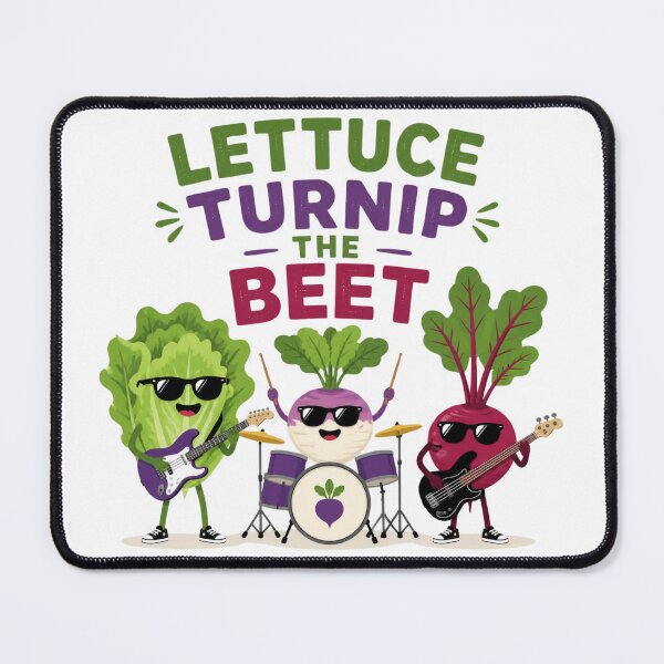 Item preview, Lettuce Turnip The Beet Cute Vegetable Music Pun designed and sold by Cerys-GS.