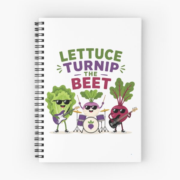 Item preview, Lettuce Turnip The Beet Cute Vegetable Music Pun designed and sold by Cerys-GS.