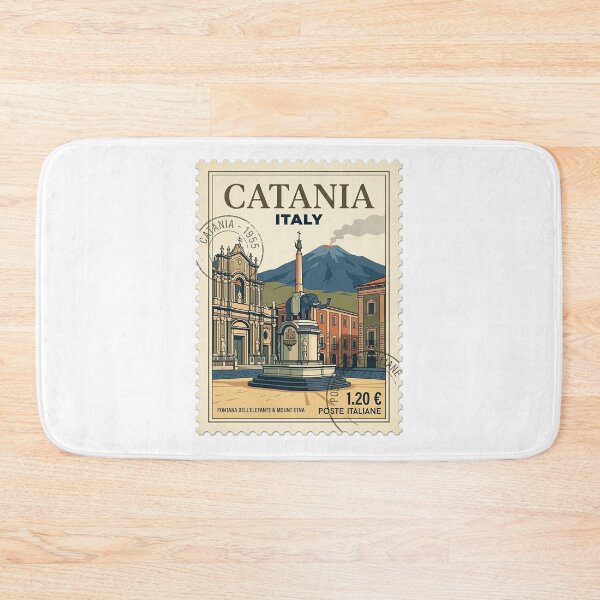 Item preview, Catania Italy Travel Stamp Elephant Fountain Mount Etna designed and sold by k3rstman1.