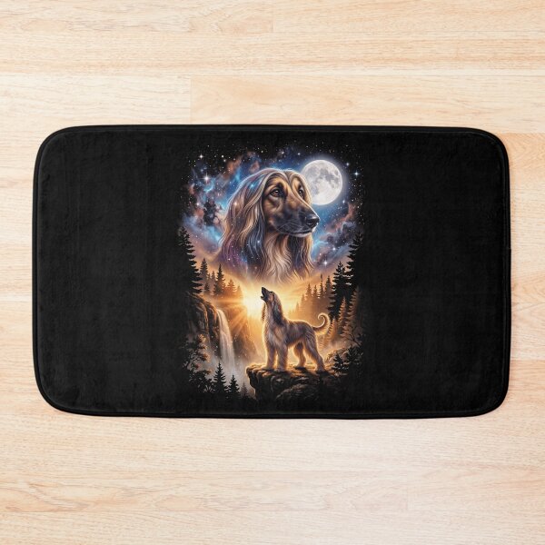 Item preview, Afghan Hound Howling Moon Art Dog Mom Dad Lover designed and sold by dian-rody-crest.