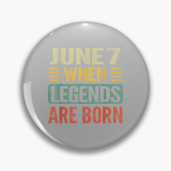 Item preview, Legends are Born On June 7th Vintage Birthday Jun 7 designed and sold by ArleneRowe.