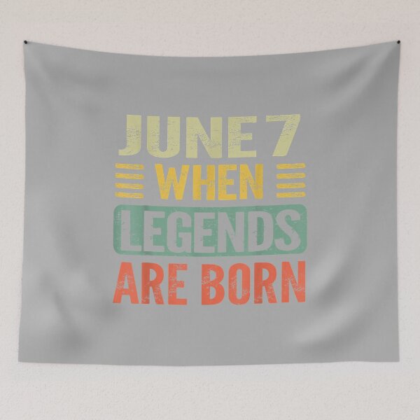 Item preview, Legends are Born On June 7th Vintage Birthday Jun 7 designed and sold by ArleneRowe.