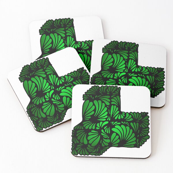 Item preview, Abstract Green Organic Pattern – Hand Drawn Geometric Art designed and sold by ReignitingWood.