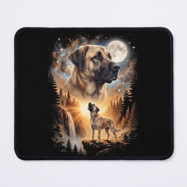Item preview, Anatolian Shepherd Dog Howling Moon Art Dog Mom Dad Lover designed and sold by dian-rody-crest.