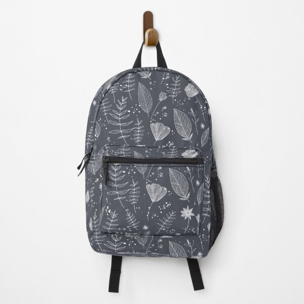 Item preview, Charcoal Gray Wildflower Line Art designed and sold by Little Wimbly.