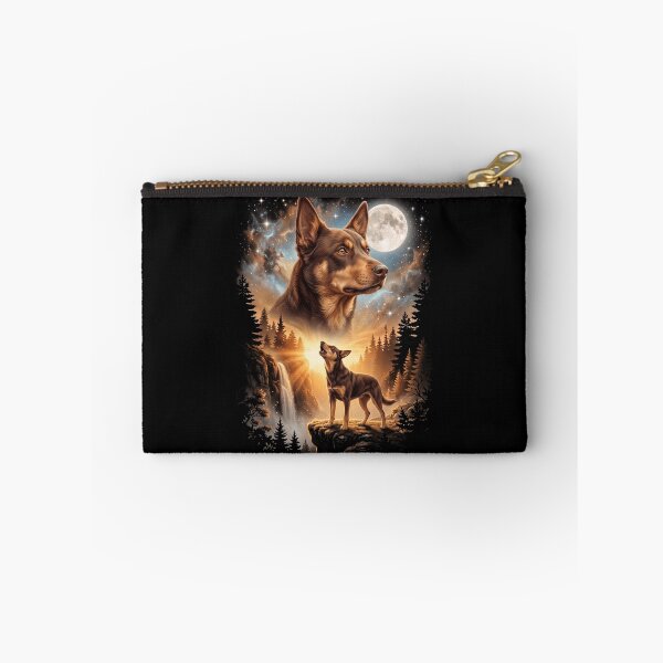 Item preview, Australian Kelpie Howling Moon Art Dog Mom Dad Lover designed and sold by dian-rody-crest.