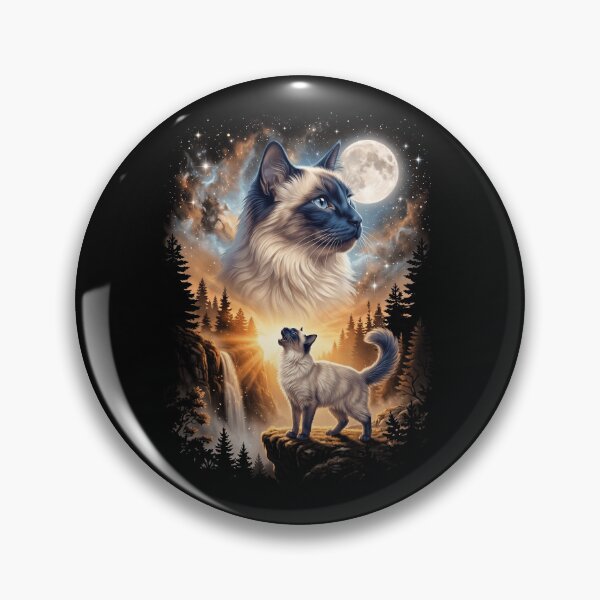 Item preview, Balinese Howling Moon Art Cat Mom Dad Lover designed and sold by dian-rody-crest.