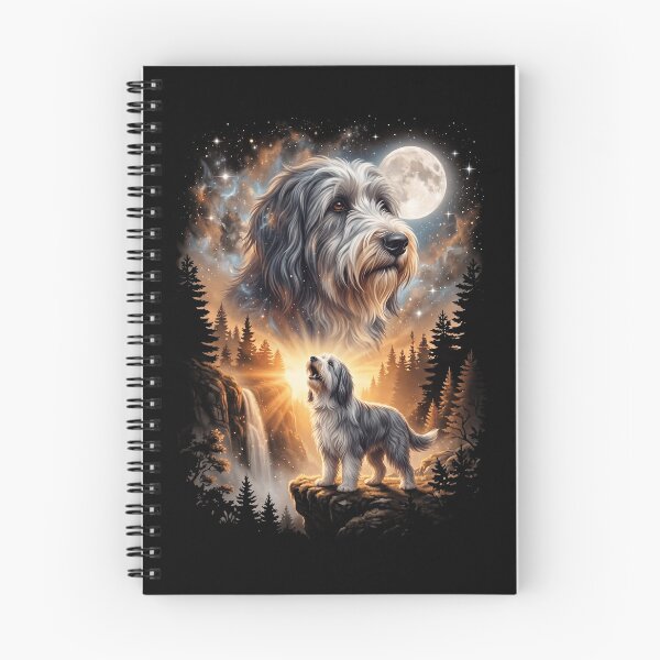 Item preview, Bearded Collie Howling Moon Art Dog Mom Dad Lover designed and sold by dian-rody-crest.
