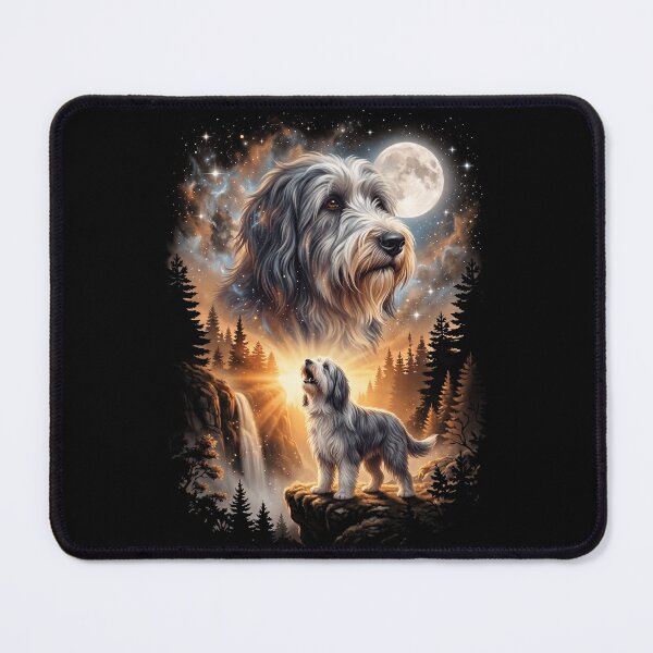 Item preview, Bearded Collie Howling Moon Art Dog Mom Dad Lover designed and sold by dian-rody-crest.