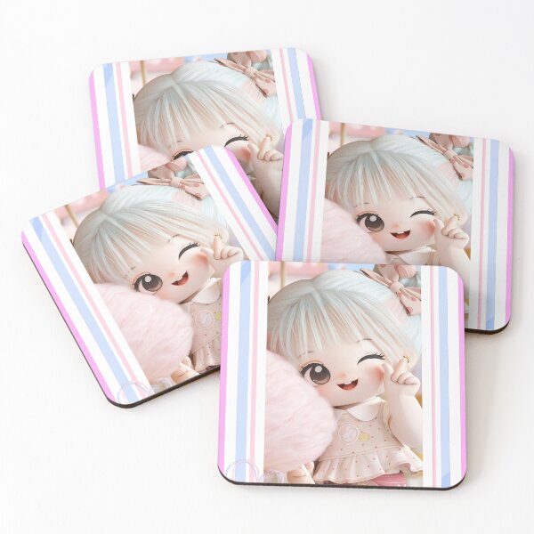 Item preview, Sweet Cotton Candy Wink - Kawaii Pastel Doll designed and sold by Nicole_83.