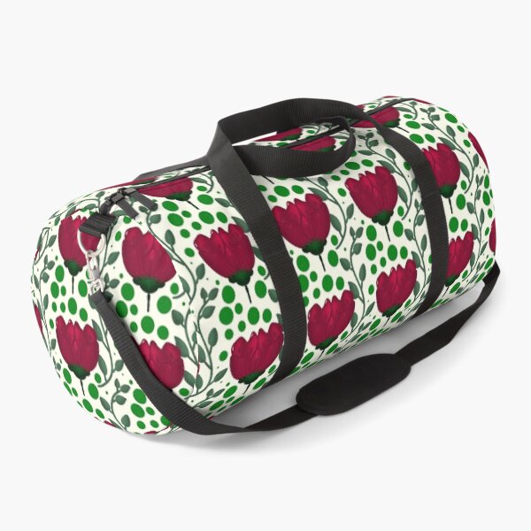 Item preview, Crimson Tulip Floral Pattern | Elegant Red Botanical Flowers on Black | Modern Garden Design designed and sold by HopeAndHustle.