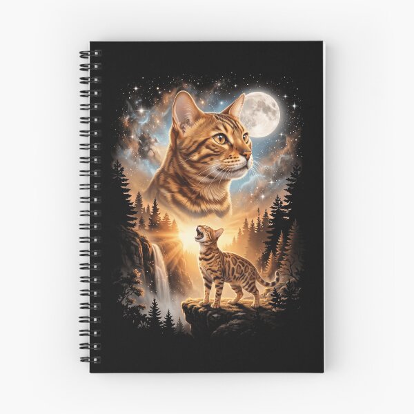 Item preview, Bengal Howling Moon Art Cat Mom Dad Lover designed and sold by dian-rody-crest.