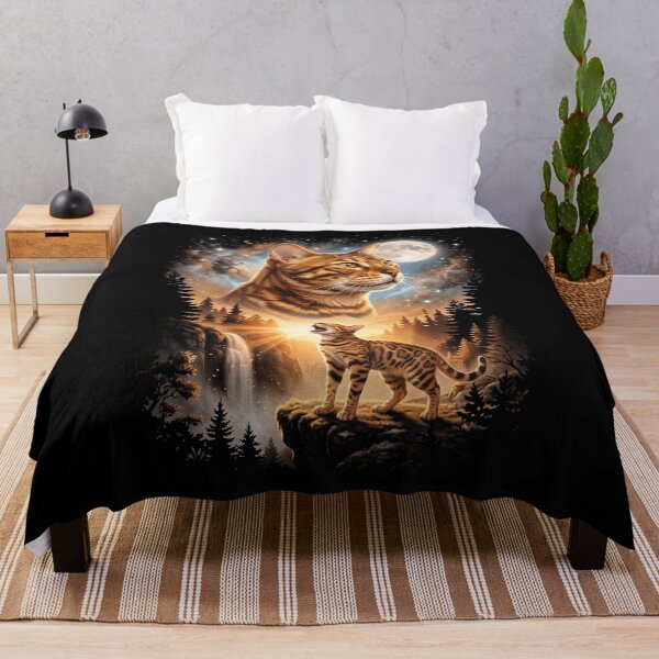 Item preview, Bengal Howling Moon Art Cat Mom Dad Lover designed and sold by dian-rody-crest.