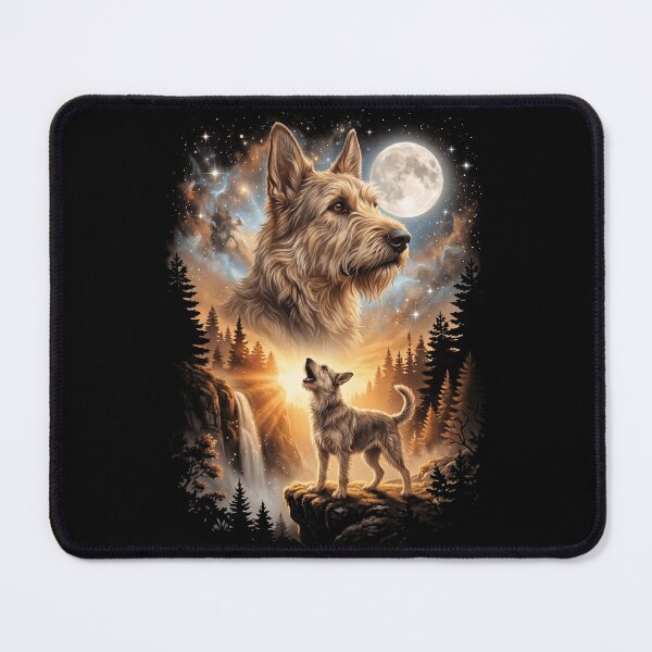 Item preview, Berger Picard Howling Moon Art Dog Mom Dad Lover designed and sold by dian-rody-crest.