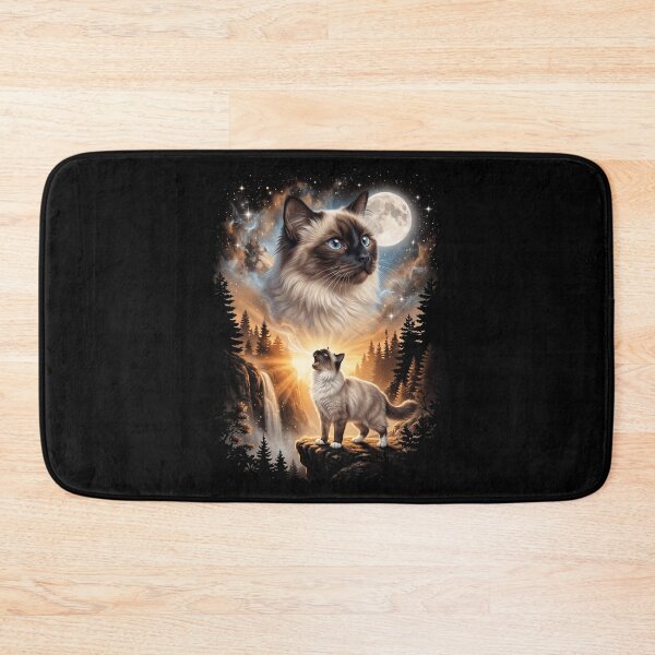 Item preview, Birman Howling Moon Art Cat Mom Dad Lover designed and sold by dian-rody-crest.