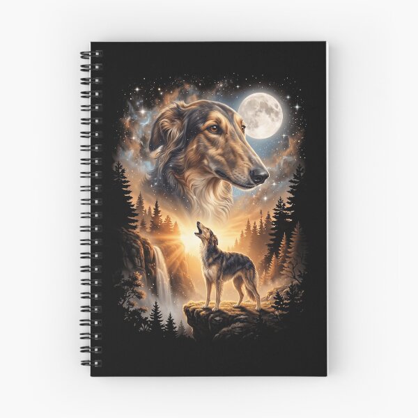 Item preview, Borzoi Howling Moon Art Dog Mom Dad Lover designed and sold by dian-rody-crest.