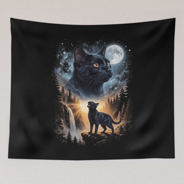 Item preview, Bombay Howling Moon Art Cat Mom Dad Lover designed and sold by dian-rody-crest.