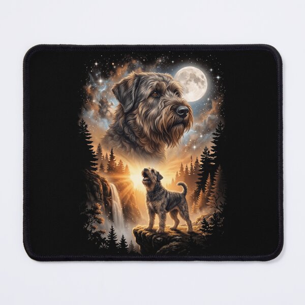 Item preview, Bouvier des Flandres Howling Moon Art Dog Mom Dad Lover designed and sold by dian-rody-crest.