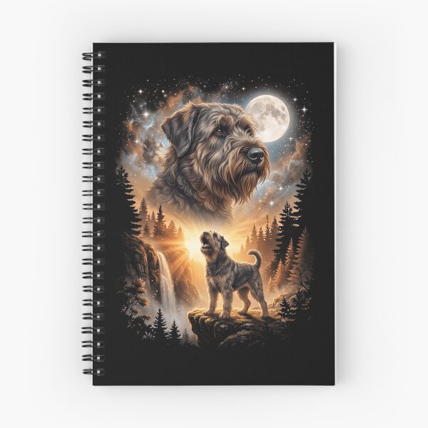 Item preview, Bouvier des Flandres Howling Moon Art Dog Mom Dad Lover designed and sold by dian-rody-crest.
